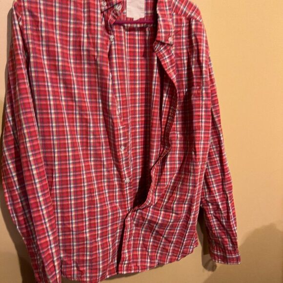 Life after denim plaid button down L - Picture 3 of 6